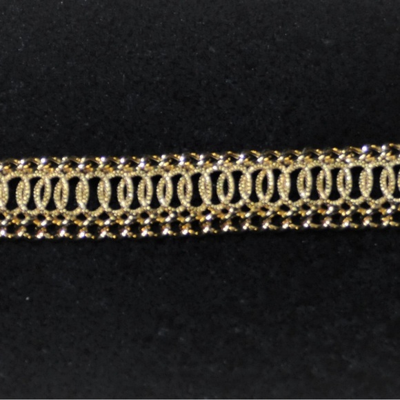 14K  Solid Yellow Gold Flexible Link Mesh Bracelet - Picture 2 of 16